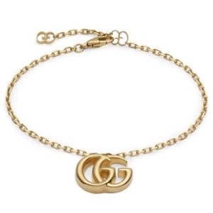 GUCCI GG Marmont Chain Bracelet 18K 750 Gold